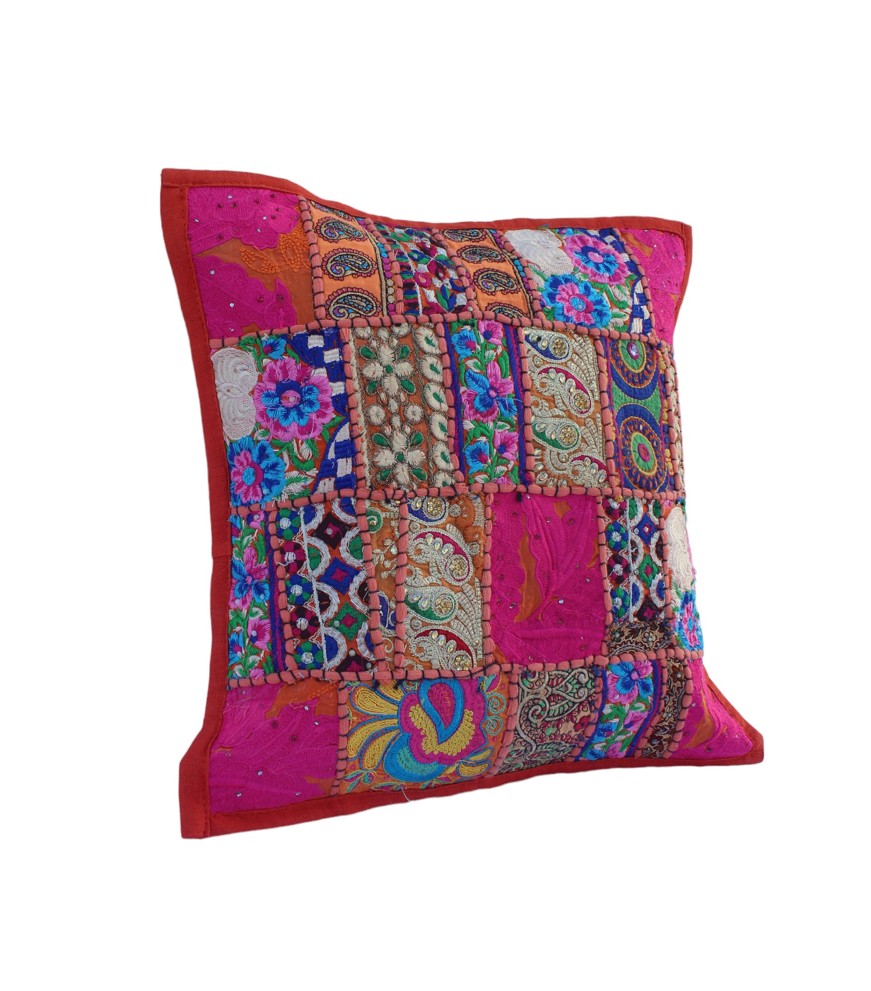 Buy Assorted Sari Patchwork Cushion Cover Embroidered Patchwork Pillow Cover sari Cushion Cover decorative Throw Pillow patchwork Cushion Cover Online in India Etsy