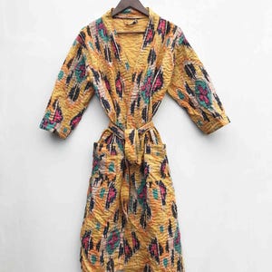 Assorted Handmade Kantha cotton kimono Robe Vintage kantha Kimono Boho Jacket Free Size Gift
