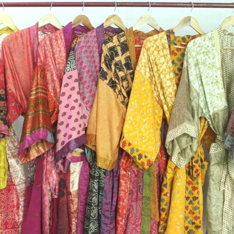 Kimono Robes Silk - Etsy New Zealand