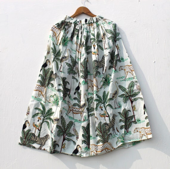 Women's cotton long skirt, vintage skirt, cotton … - image 1