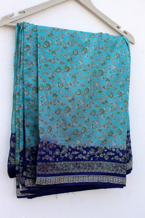 Indian Sari Fabric Purple
