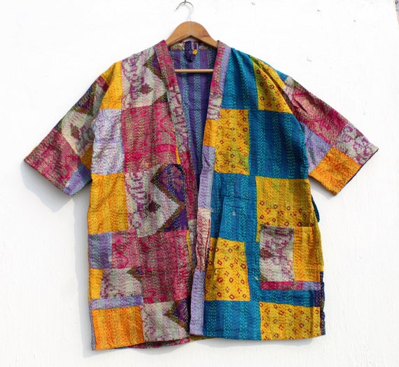 Colorful Bath Robes, Robes Lover, Woman Patchwork… - image 1
