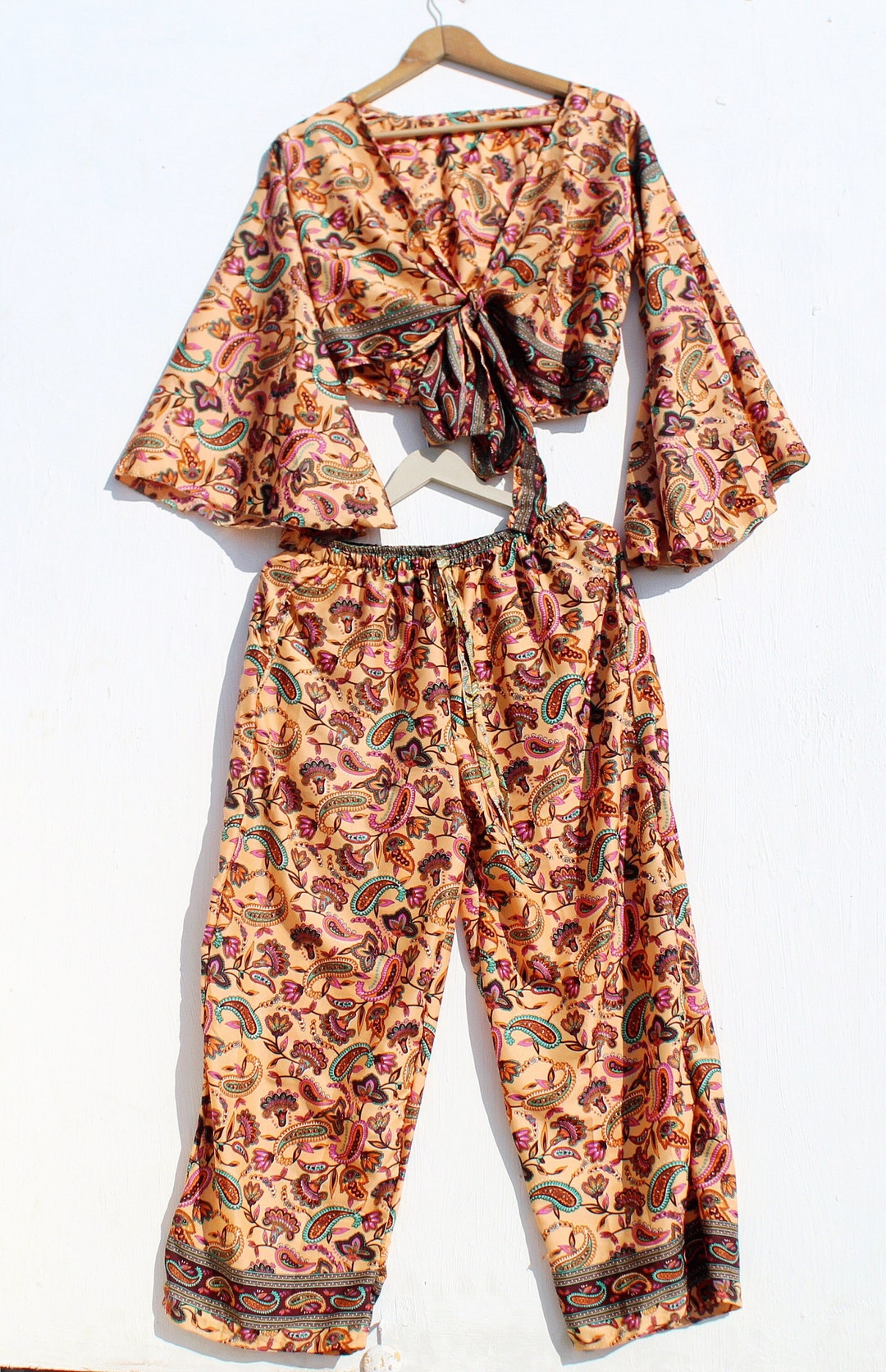 Floral Printed Crop Top & Palazzo