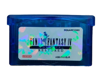 Final Fantasy IV (FF4) Restauré avec étui - Jeu rétro pour GBA - Sons restaurés - Anglais, Espagnol, Allemand, Italien, Français