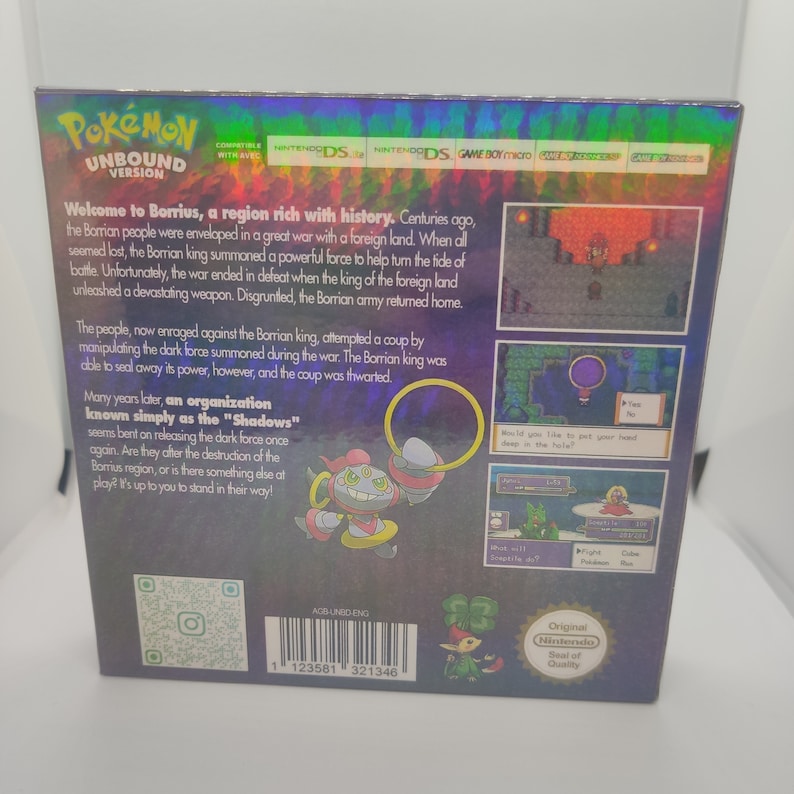 Pokemon Unbound v2.1.1.1 avec Box Hackrom GBA Jeu rétro pour GameBoy Advance Dernière version sans RTC image 5