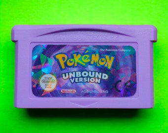 Pokemon Unbound v2.1.1.1 con scatola - Hackrom GBA - Gioco retrò per GameBoy Advance - Ultima versione senza RTC