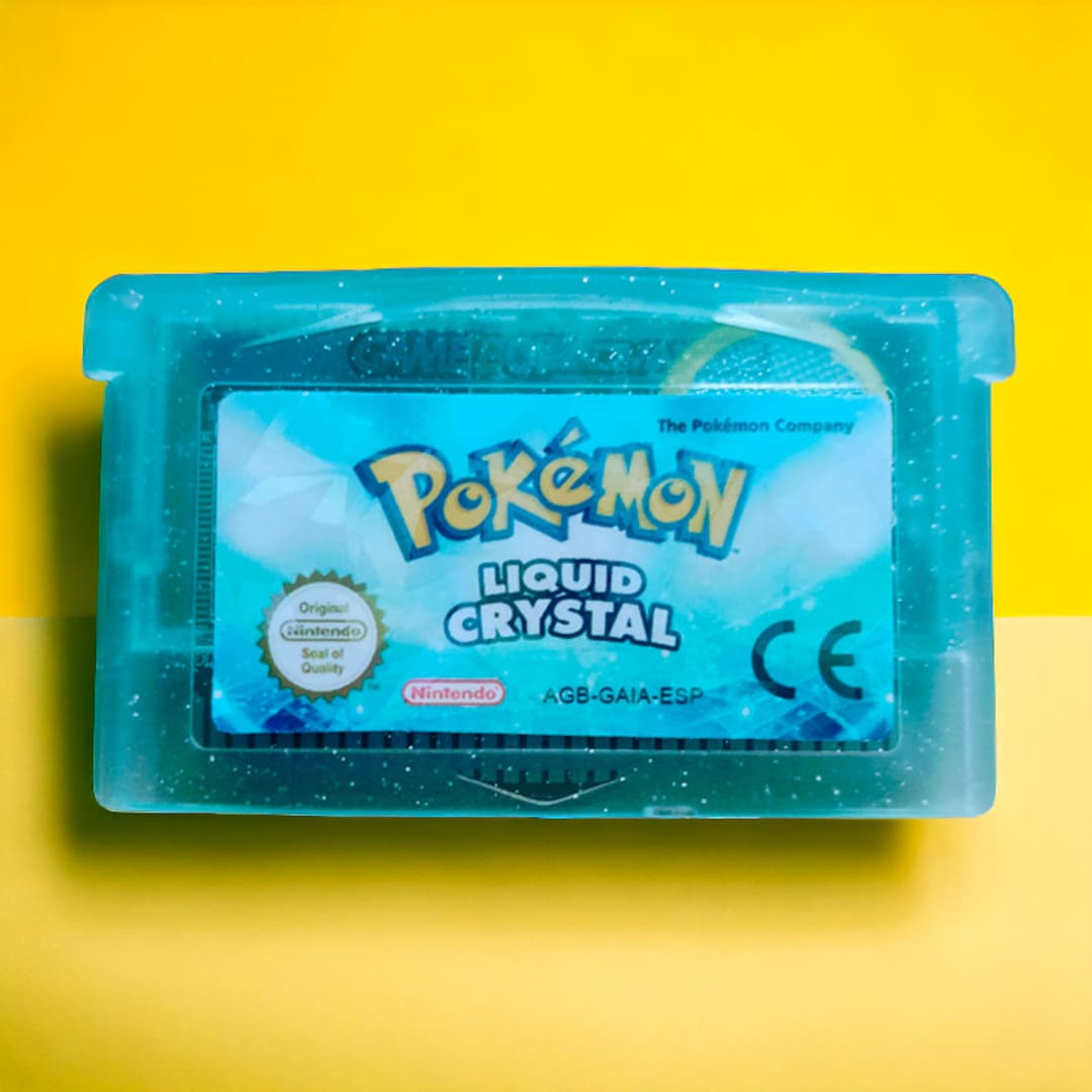 Pokémon Liquid Crystal Rom Hack GBA Retro Game for Gameboy Advance Spanish, English Etsy
