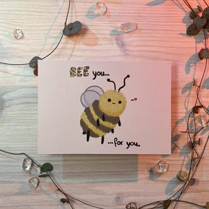 Postkarte - Bee you for you