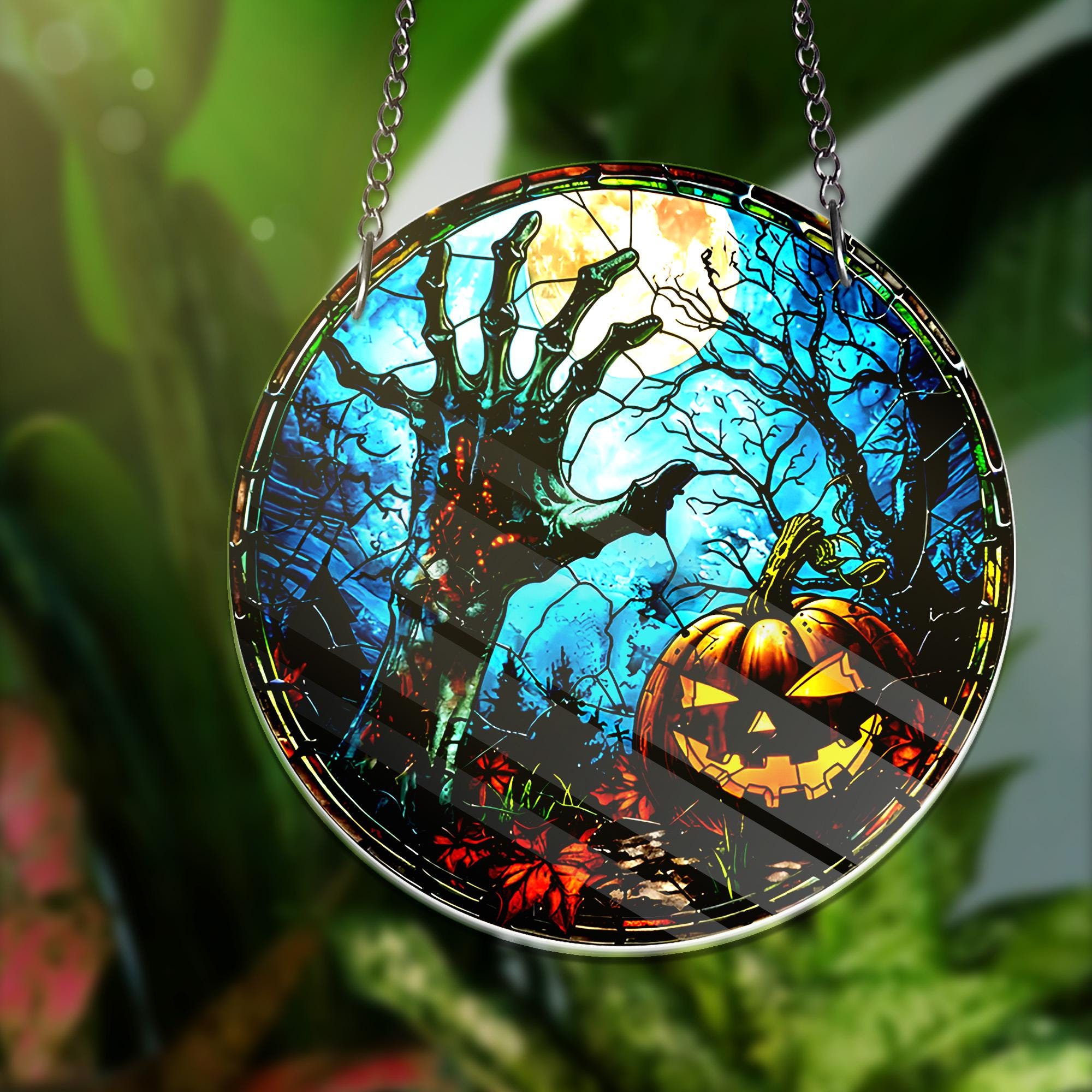 Halloween ACRYL Fenster Dekor Kürbis \u0026 Zombie Hand Sun Catcher Gruselige  Herbst Fenster Dekoration Halloween Suncatcher Geschenk Dekor - Etsy  Österreich, image size:2000x2000