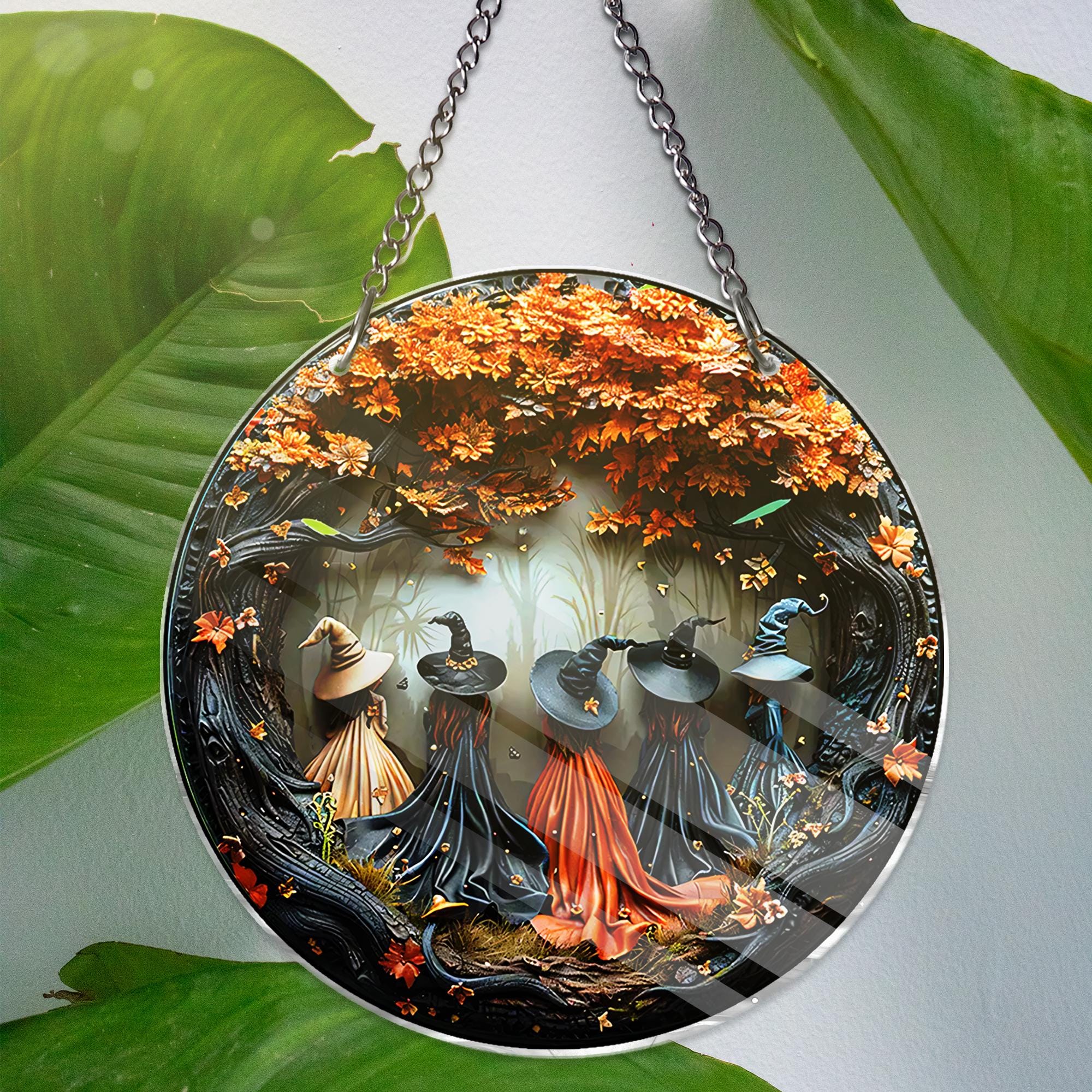 PLIGREAT Suncatchers Piuma Dreamcatcher Acrilico Vetro Colorato Sun Catchers Estate Patio Giardino Appeso Albero Ornamenti per Soggiorno Camera Da Letto Stanza dei Giochi Finestra Decorazione