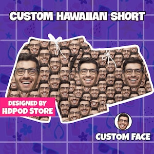 Aangepaste zwembroek, aangepaste huisdiershort, aangepaste zomershort, aangepaste fotovakantieshort, gepersonaliseerde shortscadeaus