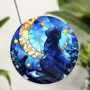 Cat ACRYLIC Window Hanging, Cat Wall Window Hanging Art Decoration, Cat Lover Home Decor, Cat Mom Decor, Cat Mom Gifts, New Home Gifts