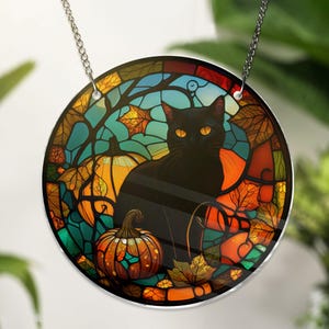 Black Cat ACRYLIC Window Hanging, Cat Window Decor, Book Lover Gift, Cat Lover Gift, Bookish Ornament, Indoor Decor, Cat Lovers Gifts