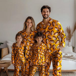 Custom Pajamas Meme Face, Custom Pajamas Family, Custom Face Pajamas, Funny Pajamas family, Matching Pajamas Gifts, Christmas Pajamas