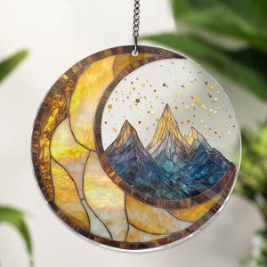 Night Court Suncatcher Ornament Night Court Acrylic Window Hanging, Fantasy Book Reader Gift, Book Lover Gift, Bookish Gift Bookshelf Decor
