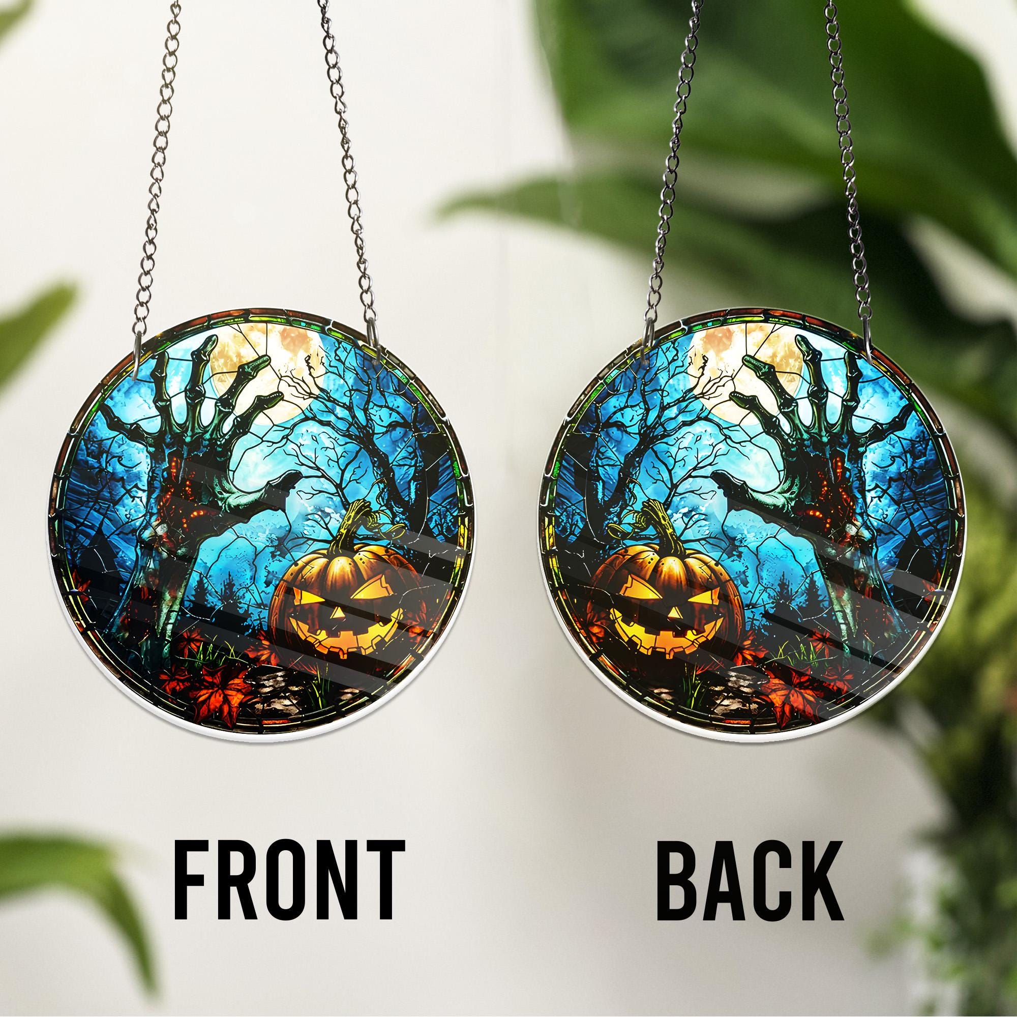 Halloween ACRYL Fenster Dekor Kürbis \u0026 Zombie Hand Sun Catcher Gruselige  Herbst Fenster Dekoration Halloween Suncatcher Geschenk Dekor - Etsy  Österreich, image size:2000x2000