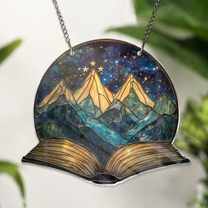 Night Court ACRYLIC Ornament Night Court ACRYLIC Window Hanging, Fantasy Book Reader Gift, Book Lover Gift, Bookish Gift Bookshelf Decor
