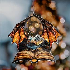 Night Court ACRYLIC Window hanging, Night Court ACRYLIC Ornament, Fantasy Book Reader Gift, Book Lover Gift, Bookish Gift Bookshelf Decor