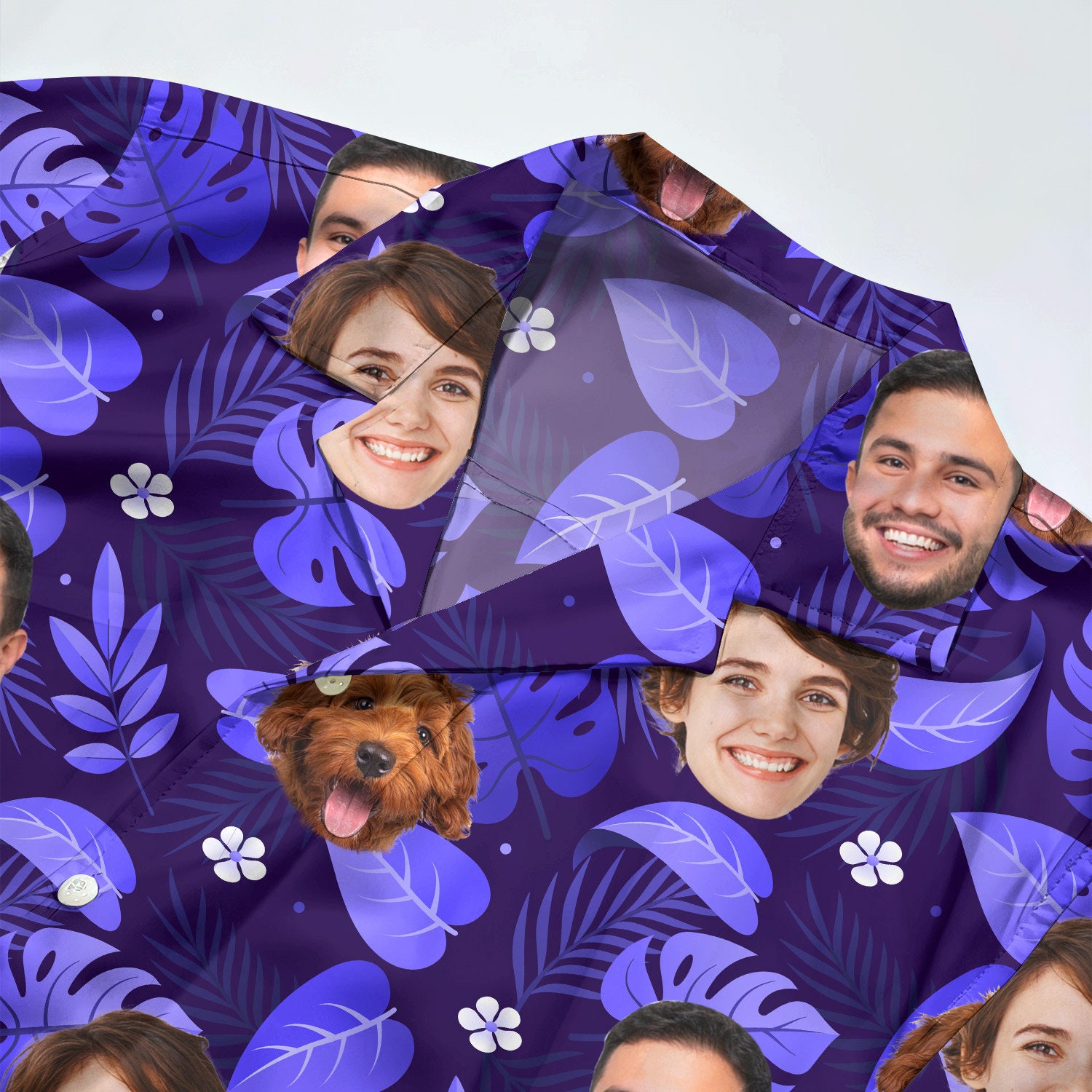 Discover Hawaiian Custom face Shirt with Men Women Pet