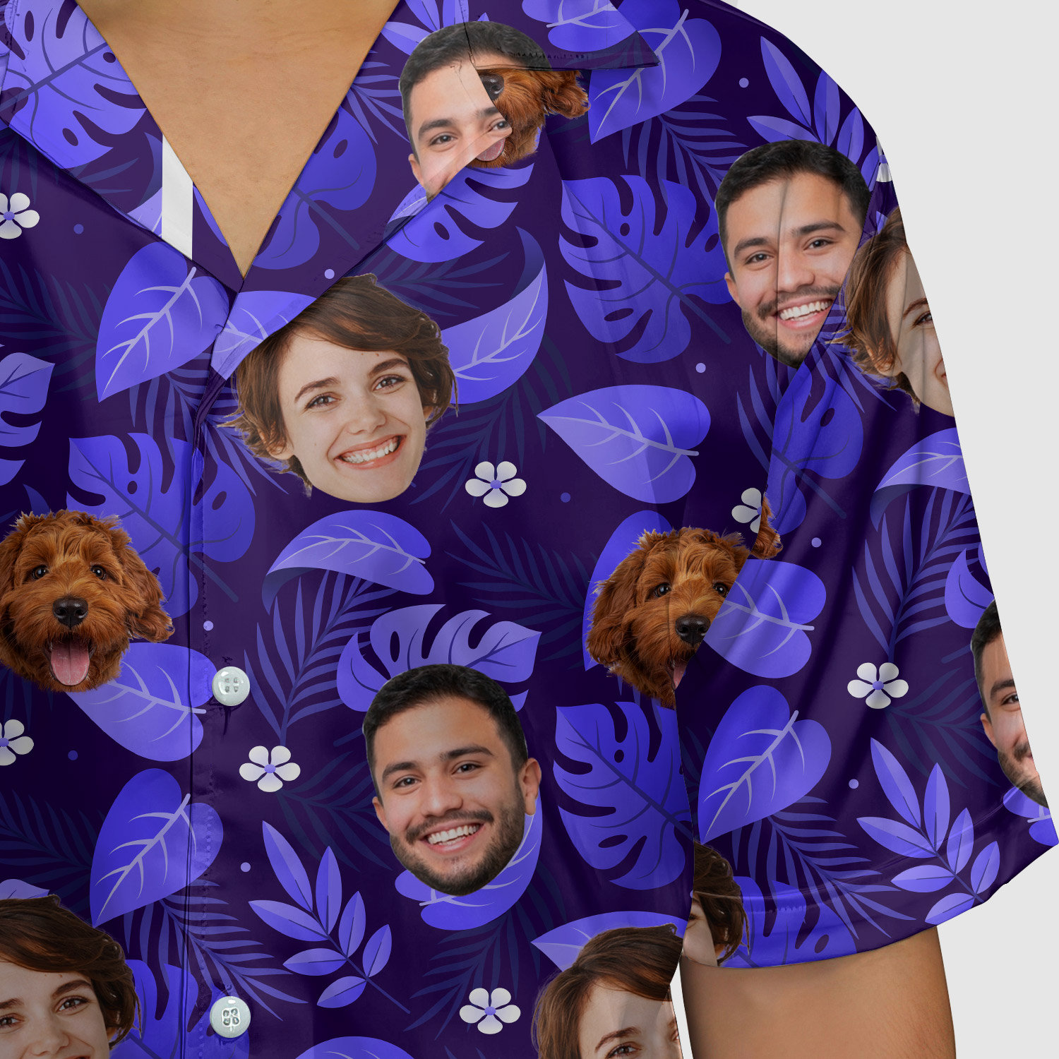 Discover Hawaiian Custom face Shirt with Men Women Pet