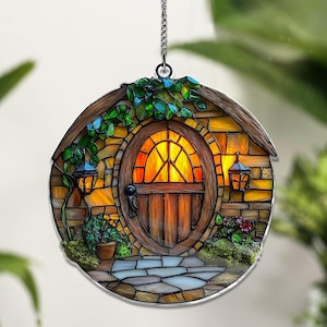 Shire Cottage ACRYLIC Window Hanging Decor, Shirt Cottage Home Decor, New Home Gift, Acrylic Decor for Home