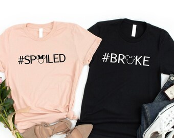 Maglietta per coppie rovinate, idea regalo per coppie, maglietta Disneyland, maglietta Disney, abbigliamento di tendenza, maglietta personalizzata, viaggio in famiglia a Disneyland