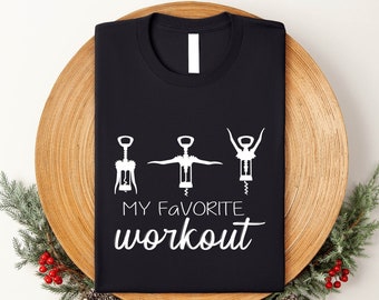 Wine Workout Shirt: Funny Fitness Gift