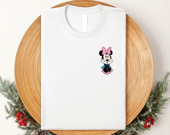 Maglietta carina di Minnie, maglietta vintage di Minnie, maglietta personalizzata, maglietta personalizzata, animazione di Minnie, regalo per lei, regalo carino, viaggio a Disney