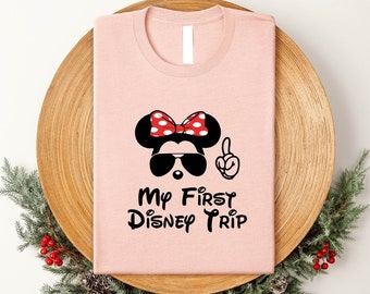 My First Disney Trip Mickey-Minnie Shirt, Disney Shirt, Disney Trip Shirt, Disney Vacation Shirt, Family Matching Tee, My First Disney Trip.