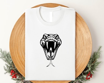 Camiseta com Cabeça de Cobra: Presente para Amantes de Animais