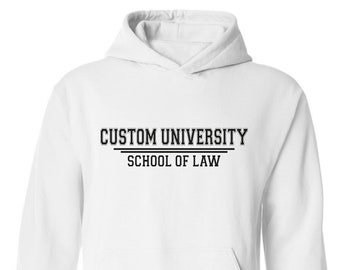 Bluza z kapturem Wydziału Prawa Uniwersytetu na zamówienie: prezent dla studentów