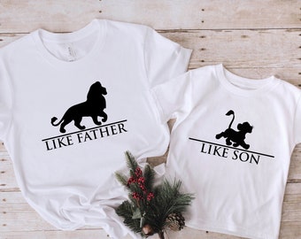The Lion King Like Father Shirt, Disney Matching Shirt, Father and Son Shirtr, Father's Day Gift,Daddy and Me, Father and Son Shirt