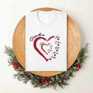 Custom Grandpa Shirt With Grandkids Names, Special Gift for Grandpa, Daddy Shirt With Grandkids Name Gift, Father&#39;s Day Personalized Grandpa