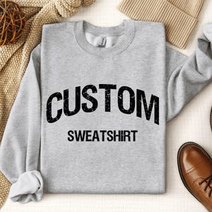Custom Text Sweatshirt: Personalized Logo Sweater