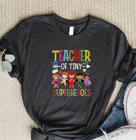 I Teach Kindergarten Superhero Kids Back To School Tshirt I Teach Kindergarten Superhero Kids Back To School Tshirt