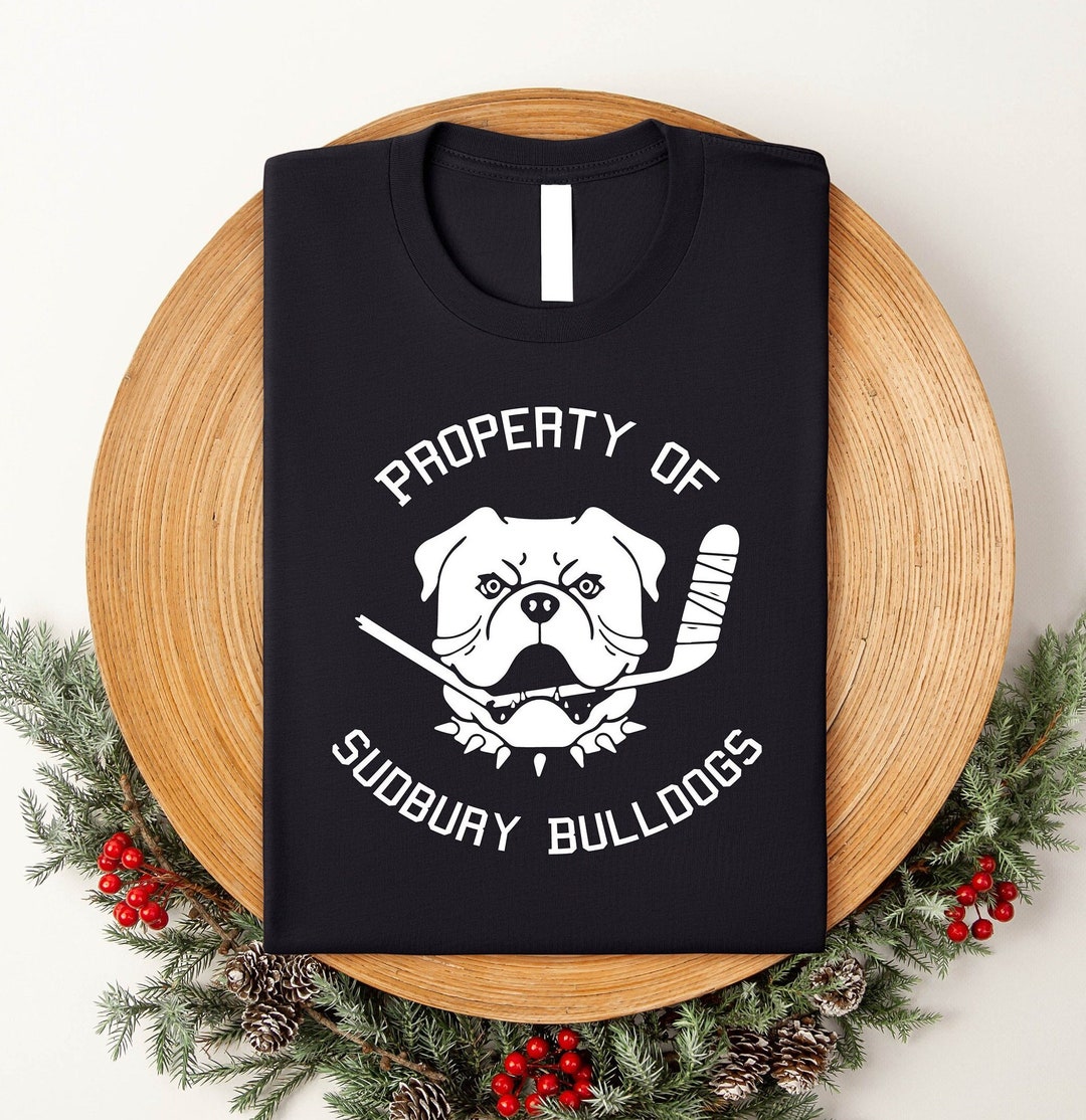 Shoresy Sudbury Blueberry Bulldogs Shirt ,property of Sudbury Bulldogs