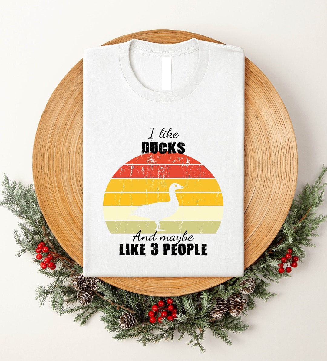 PLITI Enten-Kosmetiktasche 'I Like Ducks' – Canvas, Wasserdicht, 23x17 Cm, Geschenk Für Entenliebhaber