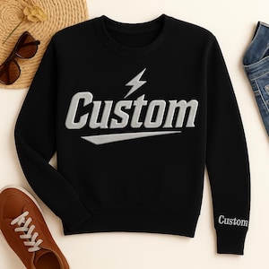 Sweat-shirt à capuche personnalisé en relief, lettrage 3D tendance, pull à capuche personnalisé avec texte en relief, cadeau prénom personnalisé, pull confortable unique
