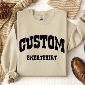 Custom Logo Sweatshirt: Personalized Text, Design