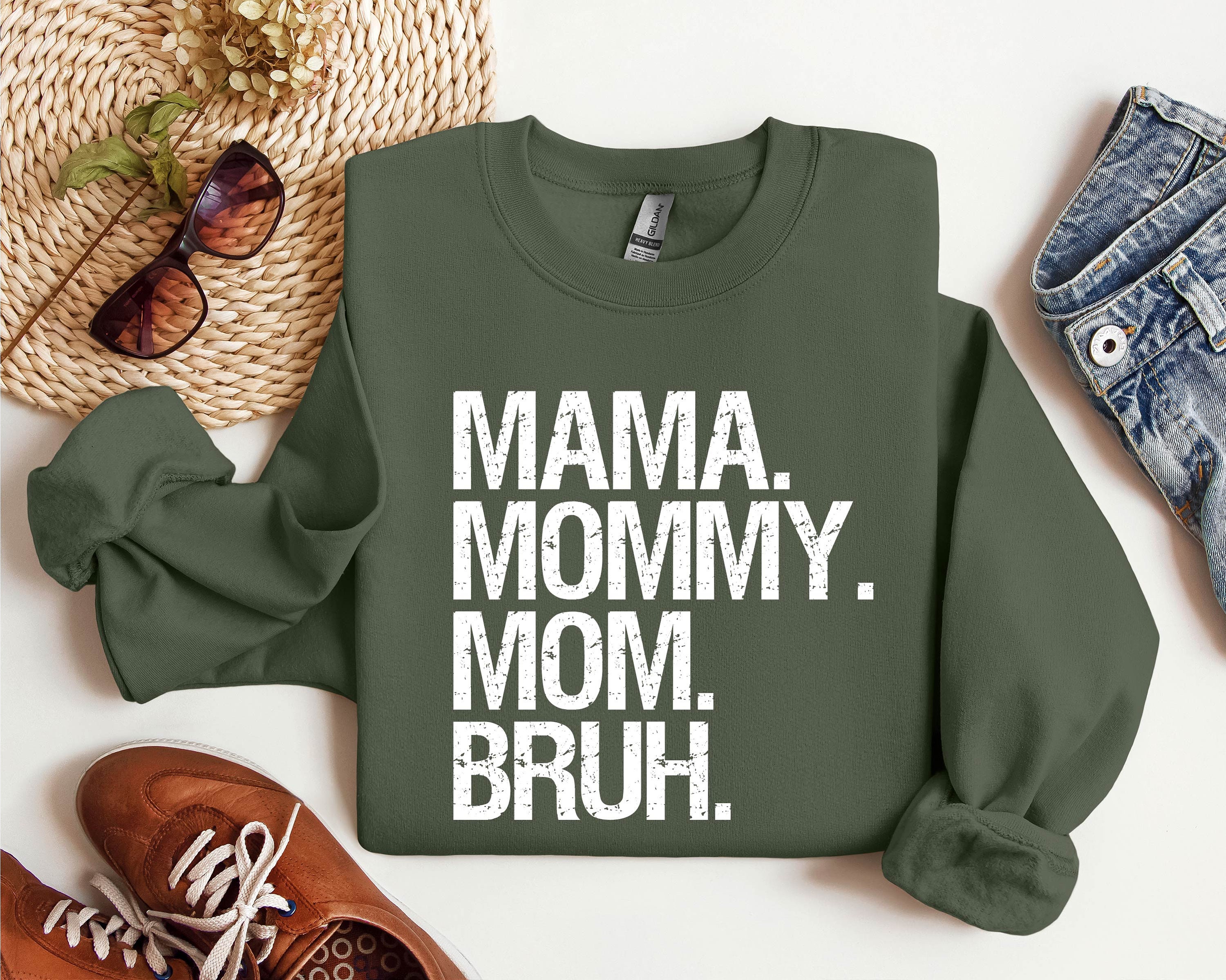 定番 Mama Mommy Mom Bruh - Etsy トップス