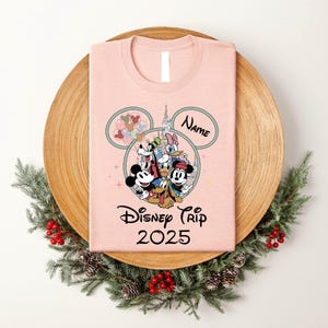 Custom Disney Trip 2025 Shirt, Disney Family Vacation Shirt, Personalized Family Disney Tee, Disney Trip Shirt, Disney Family Matching Shirt
