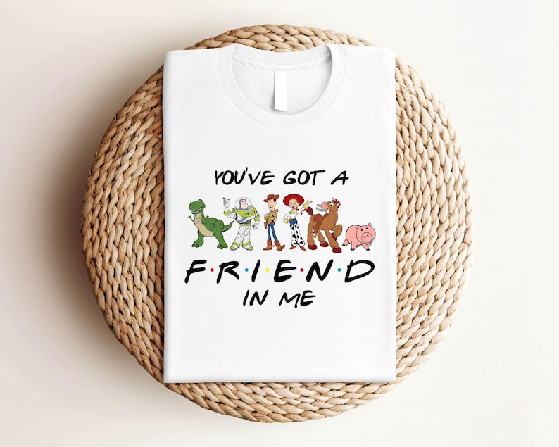 You've Got A Friend In Me Family Trip T-Shirt, Toy Story Characters Shirt, Disney Pixar Shirt, Woody Buzz Toy Story Party Gift Shirt image 1