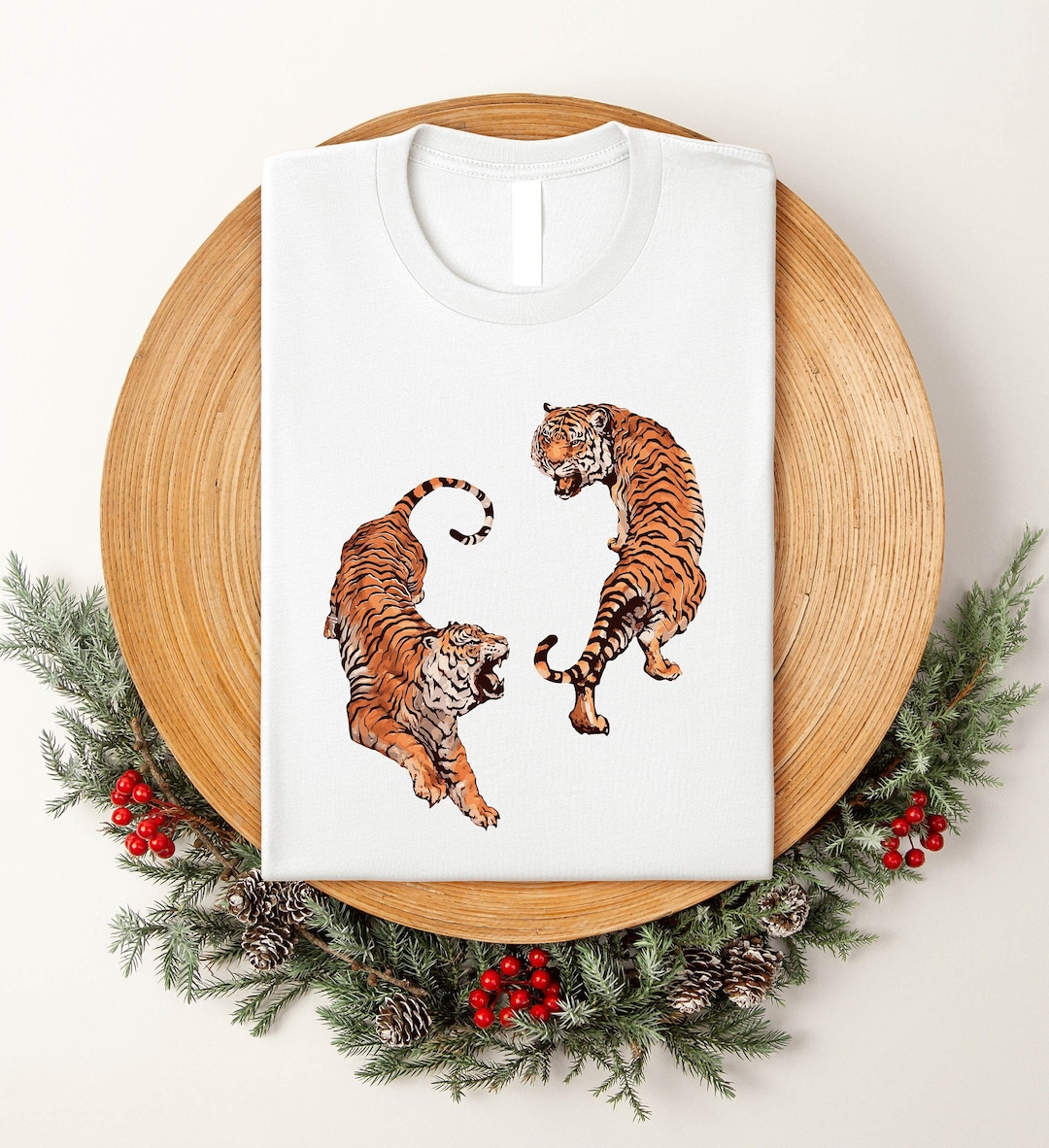 Mystical Tiger Perfect BF Tee - Vintage Black