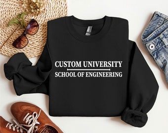 Personlig tröja för ingenjörsskolan: Anpassad gåva med universitetsnamn
