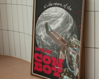 House music 'Space Cowboy' rave digital print