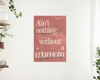 Little Simz lyric ‘woman’ digital print