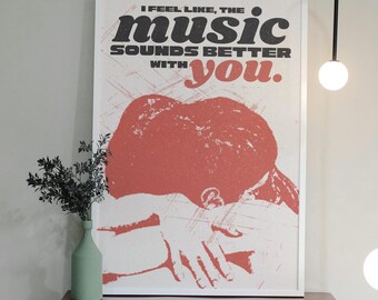 House music digital print : Stardust ‘music sounds better with you’