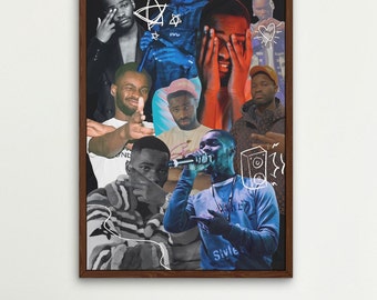 Dave rapper collage print