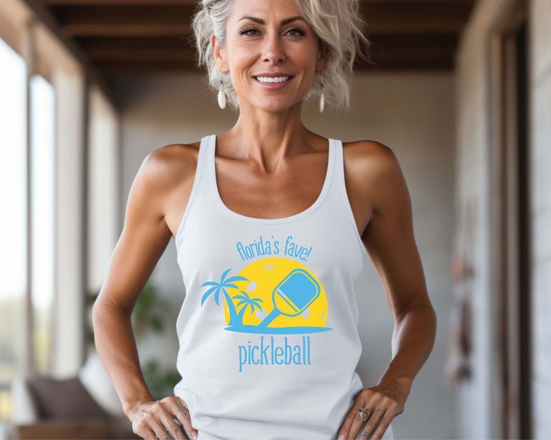Womens Pickleball Tank Top, Womens Pickleball Sleevless Shirt, Womens
