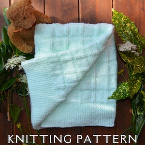 Easy D. K. Baby Blanket Knitting Pattern Design 3 Instant PDF Download For You To Knit Yourself
